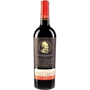 Vin rosu sec BUDUREASCA Premium Feteasca neagra, 0.75L, Bax 6 sticle