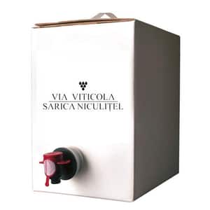 Vin alb sec Via Viticola Sarica Niculitel Premium Sauvignon Blanc, 10L, Bag in Box