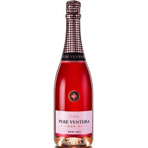 Vin spumant rose Sec Cava Pere Ventura Primer, 0.75L
