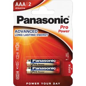 Baterii PANASONIC Pro Power Gold Alkaline LR03/AAA, 2 bucati