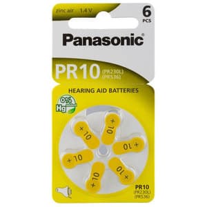 Baterii PANASONIC Zinc Air PR230(10), 6 bucati