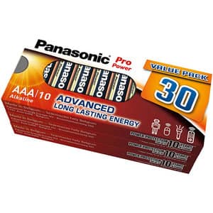 Baterii PANASONIC Pro Power Alkaline LR03/AAA, 30 bucati