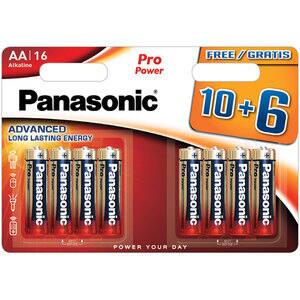 Baterii PANASONIC Pro Power Gold Alkaline LR6/AA, 10+6 bucati