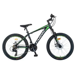 Bicicleta de munte CARPAT C2499A, 24", cadru aluminiu, negru-verde