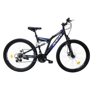 Bicicleta de munte RICH R2750D, 27.5", cadru otel, negru-albastru