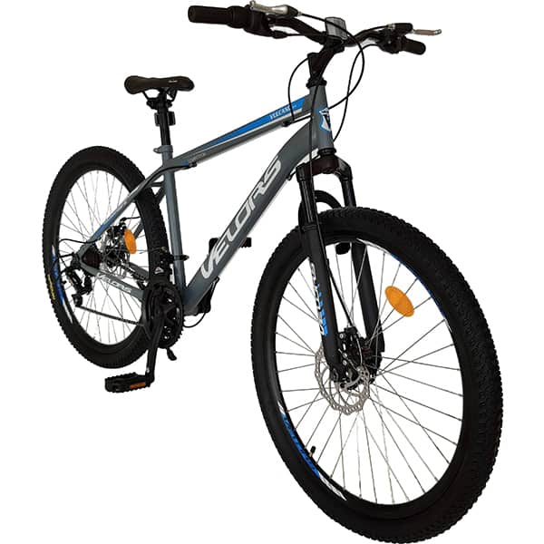 Bicicleta MTB VELORS V2609A, 26", otel, gri-albastru
