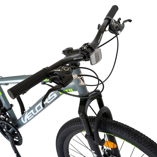 Bicicleta MTB VELORS V2610A, 26", otel, gri-verde