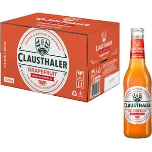 Bere cu arome fara alcool Clausthaler Grapefruit bax 0.33L x 24 sticle
