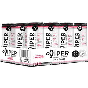 Hard Seltzer Viper Cranberry bax 0.33L x 12 sticle