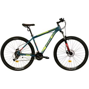 Bicicleta MTB DHS Terrana 2927, roata 29", 24 viteze, schimbator Shimano, frana disc hidraulica, verde