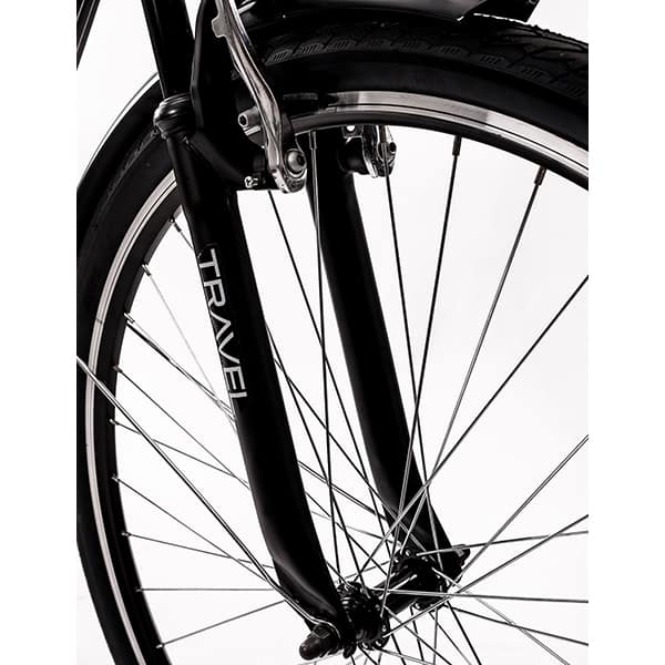 Bicicleta MTB DHS Travel 2854, 28", cadru otel, negru