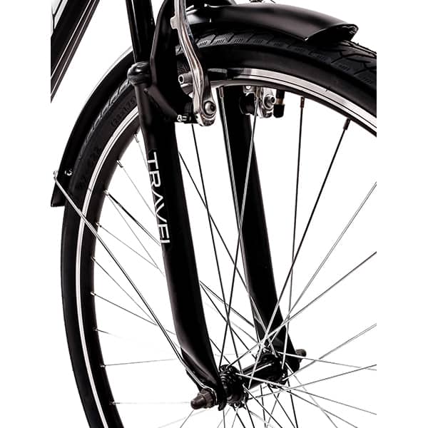 Bicicleta MTB DHS Travel 2855, 28", cadru otel, negru