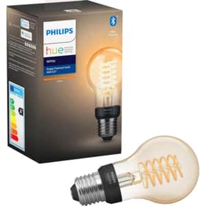 Bec LED Smart PHILIPS Hue 8718699688820, E27, 7W, 550lm, lumina calda