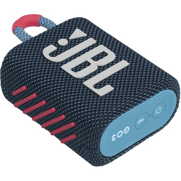 Boxa portabila JBL Go 3, Bluetooth, Waterproof, albastru-roz