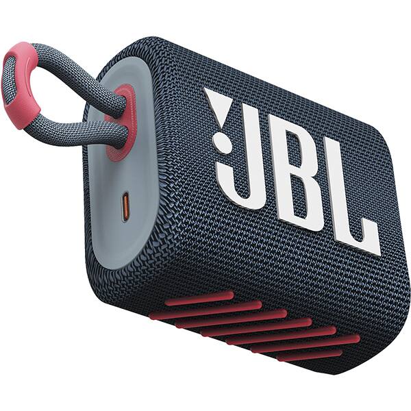 Boxa portabila JBL Go 3, Bluetooth, Waterproof, albastru-roz