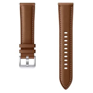 Bratara Stitch Leather Band pentru SAMSUNG Galaxy Watch3, ET-SLR85SAEGEU, Small-Medium, piele, maro
