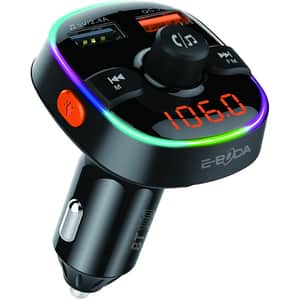 Modulator FM E-BODA BT 100, Bluetooth, USB, negru