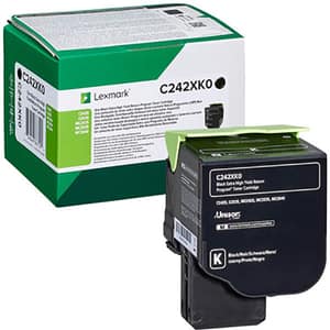 Toner original LEXMARK C242XK0 Return Program, negru