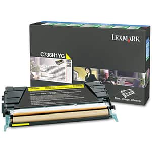 Toner original LEXMARK XL C736H1YG Return Program, galben