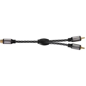 Cablu audio Subwoofer RCA AVINITY 127067, 1.5m, placat aur, gri