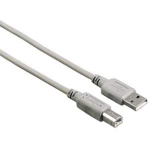 Cablu USB A - USB B HAMA 200900, 1.5m, gri