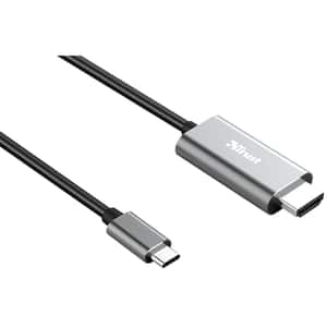 Adaptor USB-C - HDMI TRUST Calyx 23332, 1.8m, negru-gri