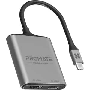 Adaptor USB-C la HDMI PROMATE MediaLink-H2, gri