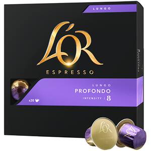 Capsule cafea L'OR Espresso Lungo Profondo, 20 capsule, 104g