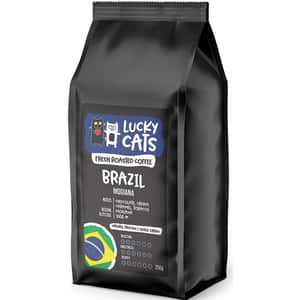 Cafea boabe LUCKY CATS Brazil Mogiana, 250g