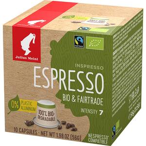 Capsule cafea JULIUS MEINL Espresso Bio&Fairtrade 93363, 10 capsule, 56g