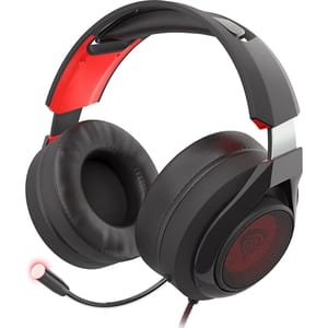 Casti Gaming NATEC Genesis Radon 610, 7.1 surround virtual, USB, negru-rosu