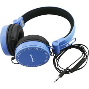 Casti VORTEX VO9008, Cu Fir, On-Ear, Microfon, albastru