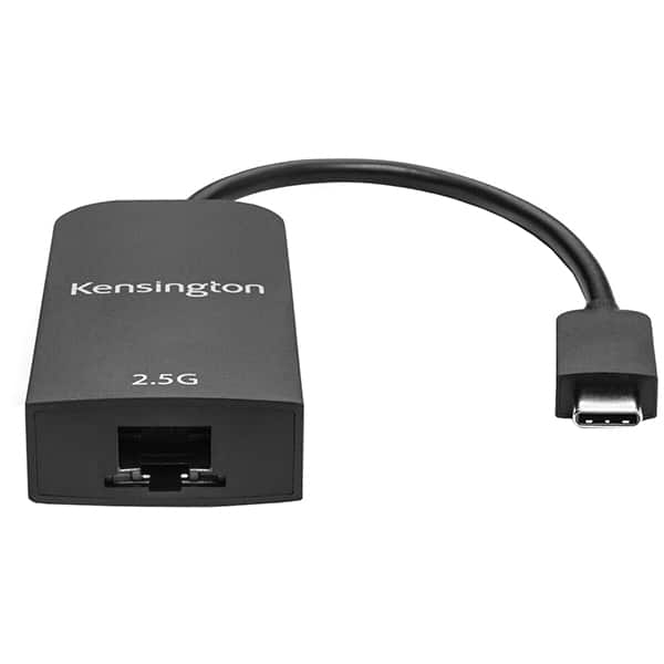 Adaptor USB-C - Ethernet KENSINGTON K38285WW, 2.5 Gbps, negru