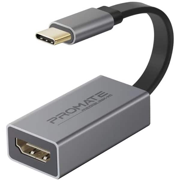 Adaptor USB-C la HDMI PROMATE MediaLink-H1, gri