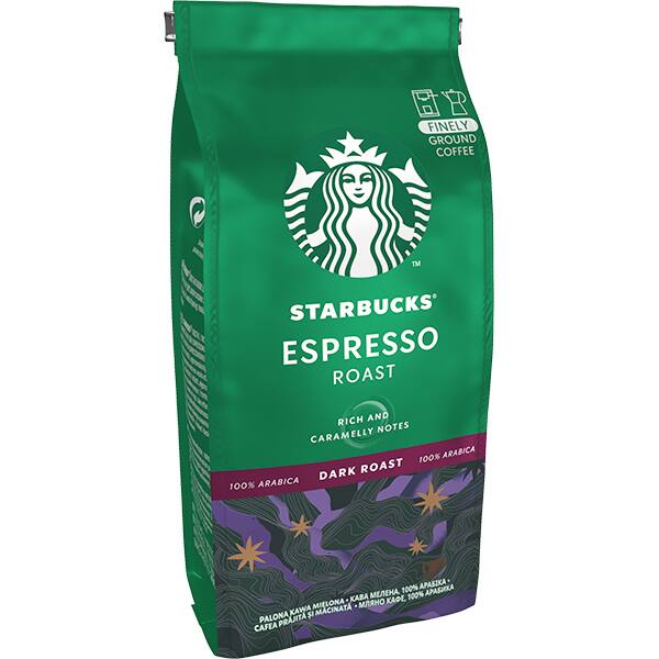 Cafea macinata STARBUCKS Dark Espresso Roast 12451960, 200g