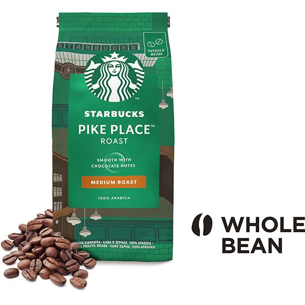 Cafea boabe STARBUCKS Pike Place Roast 12452634, 200g