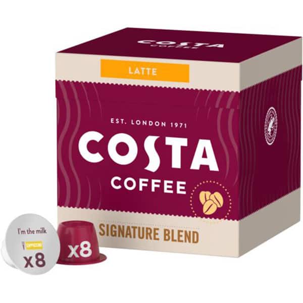 Capsule cafea COSTA COFFEE Signature Blend Latte compatibilitate cu Dolce Gusto 30198, 16 capsule, 182.4g