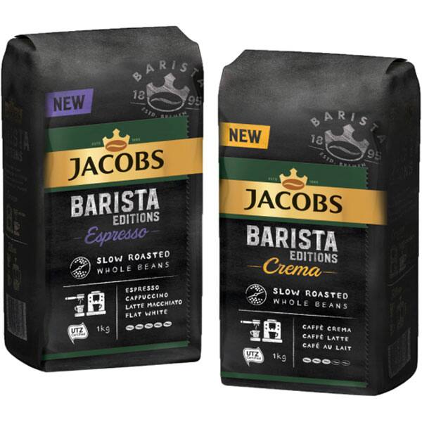 Pachet cafea boabe JACOBS Barista Editions Espresso & Jacobs Barista Crema 4056922, 2 x 1000g