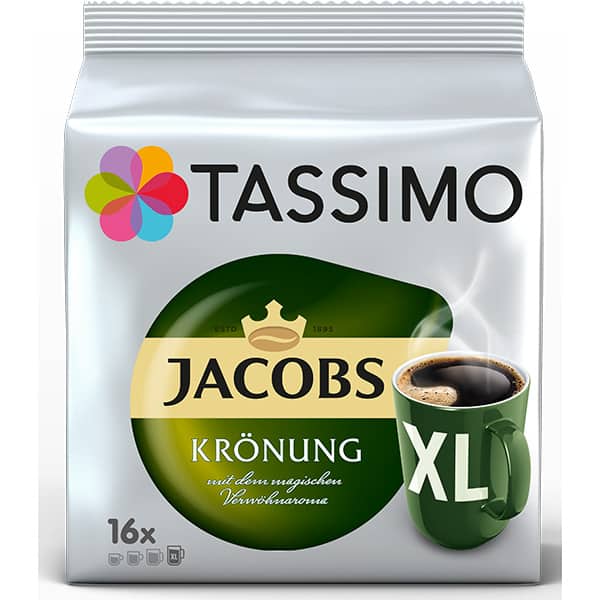 Cafea capsule JACOBS Kronung XL 4070713, 16 capsule, 195g