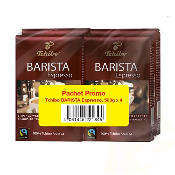 Pachet cafea boabe TCHIBO Barista Espresso 514321, 4 x 500g