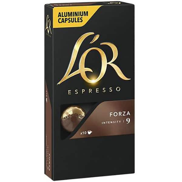 Capsule cafea L'OR Espresso Forza, 10 capsule, 52g
