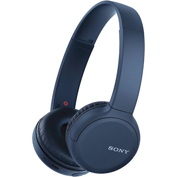 Casti SONY WH-CH510, Bluetooth, On-Ear, Microfon, albastru