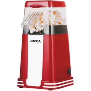 Aparat de popcorn JOCCA 5617, 1200W, rosu-alb