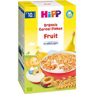 Fulgi de cereale ecologice HIPP cu fructe 1327, 10 luni+, 200g