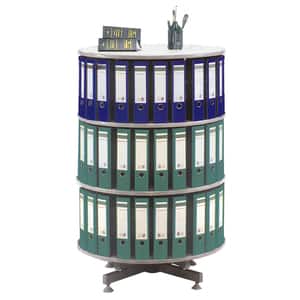 Coloana rotativa pentru bibliorafturi CEHA, 80 x 93 cm, PFL, gri