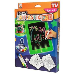 Tabla de desenat cu lumini MEDIASHOP Starlyf Fantastic Pad M22120, 3 ani+, verde-negru