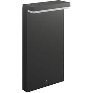 Stalp LED iluminat exterior PHILIPS myGarden Bustan 8718696158890, LED integrat 9W, lumina calda, gri inchis