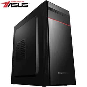 Sistem Desktop PC MYRIA Style V65 Powered by ASUS, AMD Ryzen 5 1600 pana la 3.6GHz, 16GB, 1TB + SSD 480GB, NVIDIA GeForce GT 710 2GB, Ubuntu