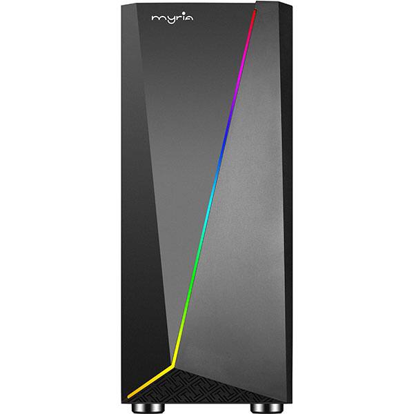 Sistem Desktop Gaming MYRIA Vision 87 Powered by Asus, Intel Core i5-11600K pana la 4.9GHz, 16GB, 1TB + SSD 240GB, NVIDIA GeForce GTX 1660 Ti 6GB, Ubuntu