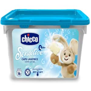 Detergent capsule hipoalergenic CHICCO Sensitive, 16 spalari